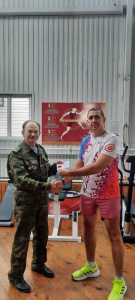 Заслуженный знак отличия ГТО был вручен Пьянову Виктору Васильевичу.