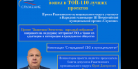 Народное голосование III Всероссийской муниципальной премии «Служение» продолжается!. - Красногвардейский район