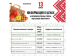 Представляем информацию о минимальных ценах набора социально значимых товаров первой необходимости по состоянию на 13 апреля.